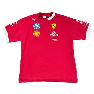 Ferrari Puma Scuderia F1 Team T-Shirt Red Men’s XL Shell HP UniCredit Official